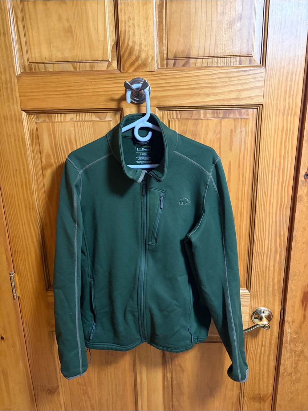 L.L. Bean Men's Forest Green Full-Zip Jacket